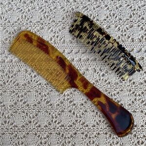 Vintage 80s Goody Plastic Faux Tortoise Hair Comb Retro USA